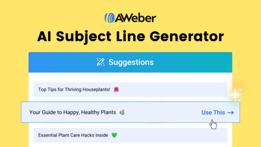 AWeber AI Subject Line Generator