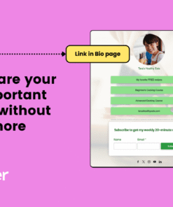 AWeber's Link in Bio Builder